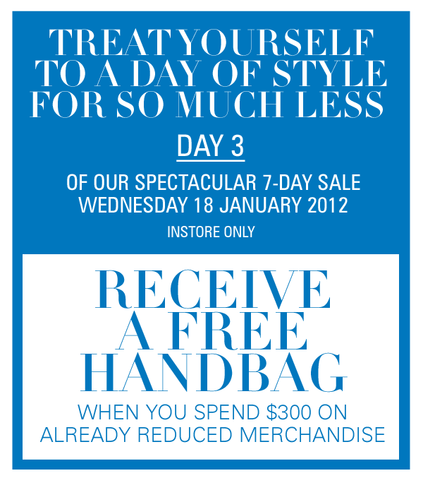 Witchery Free Handbag if you spend $300